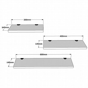 Lines אלון – שלישיית מדפים צפים Lines אלון – שלישיית מדפים צפים